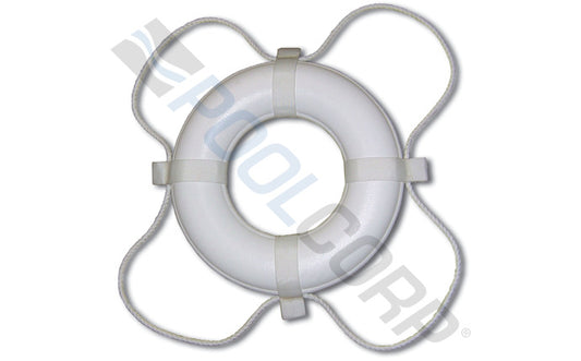 24" White Coast Guard (Uscg) Approved Ring Buoy